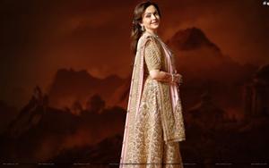 Nita Ambani in Sabyasachi Lehnga and Choli for her daughter, Isha`a wedding